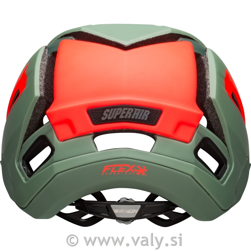 Bell čelada SUPER Air R Spherical zelena rdeča